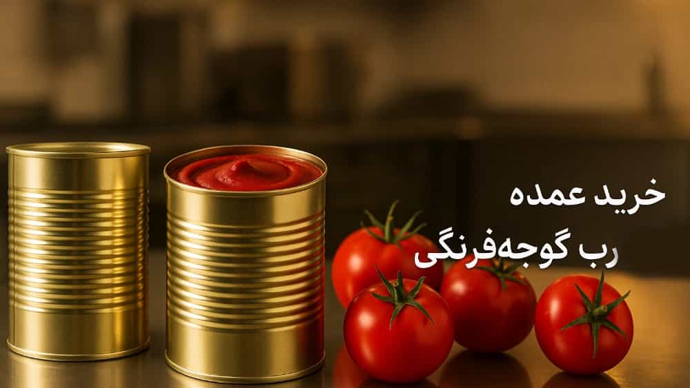 قیمت رب گوجه‌ فرنگی نامزد و شرایط خرید عمده